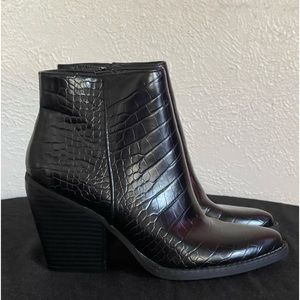 Madden Girl crocodile western booties
